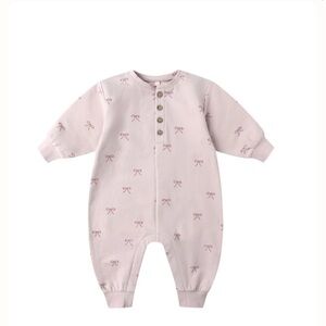 Quincy Mae Jumpsuit with Bow Print